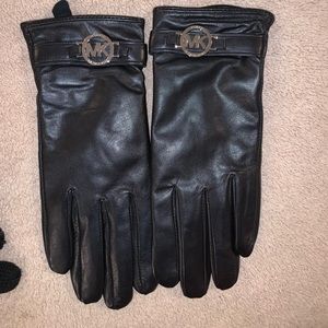 Michael Kors Leather Gloves